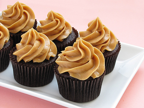 Chocolate Cupcake With Peanut Butter Frosting